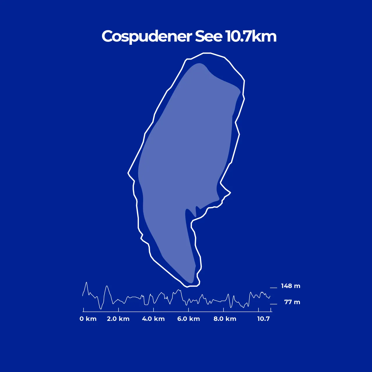 Streckenkarte Cospudener See