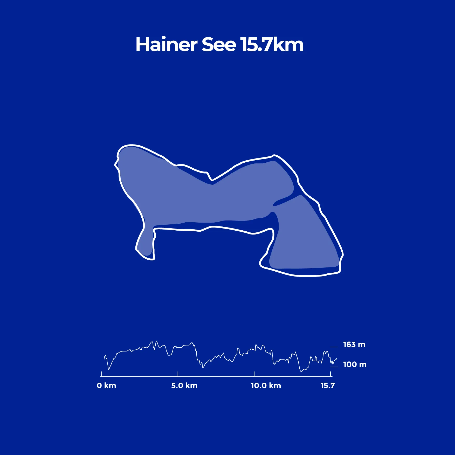 Streckenkarte Hainer See