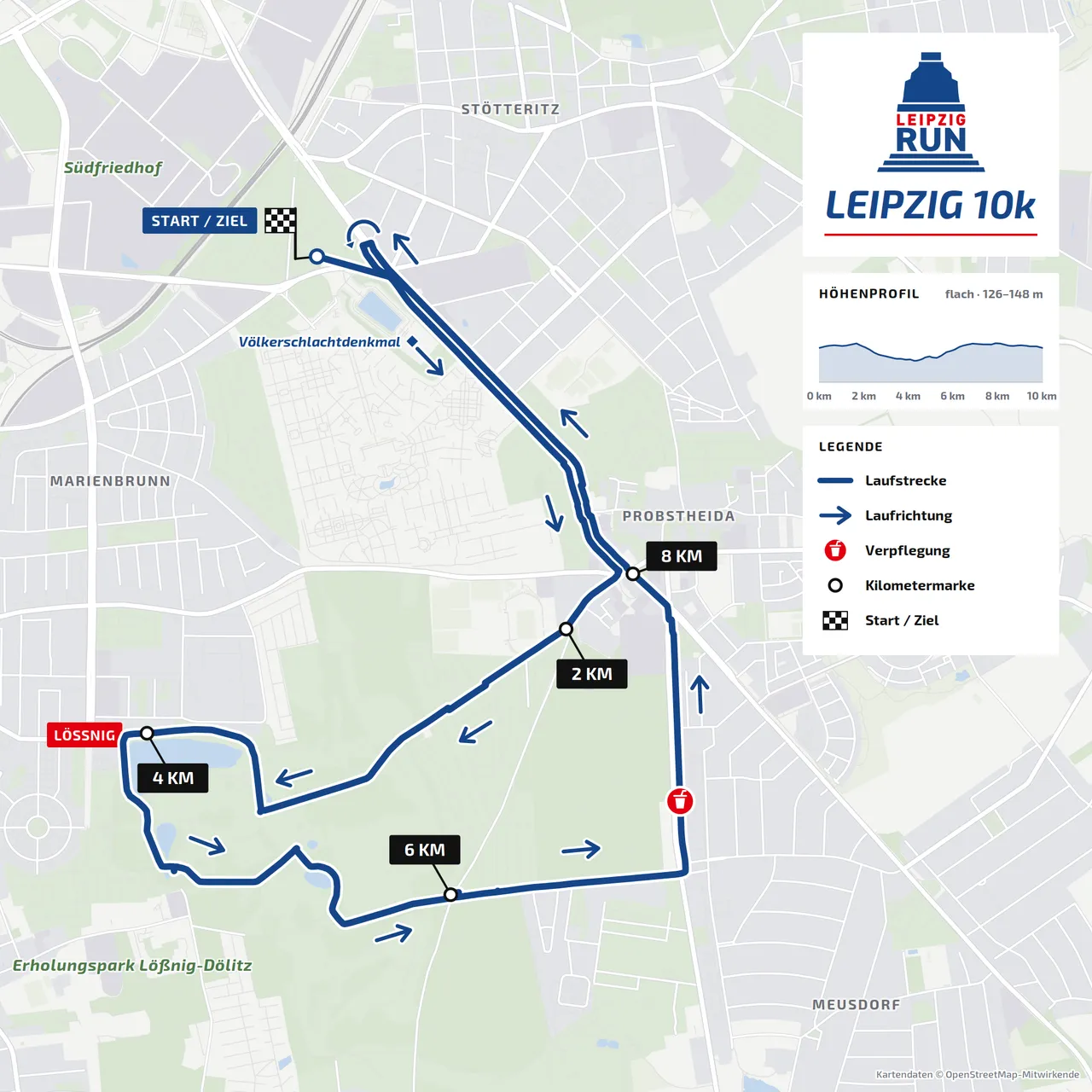 LEIPZIG RUN 2026 - Strecke 10k